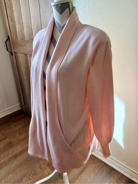 Vintage Sideffects California Blush Pink Cardigan Large late 80s early 90’s